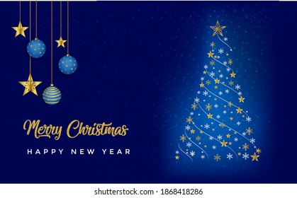 Merry Christmas and, Happy New Year,  Happy Christmas Day 2020, Happy Christmas tree, Christmas background design