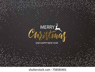 Merry Christmas ans Happy New Year. Modern design.Universal vector background for poster, banners, flyers, card