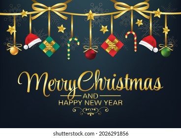 merry christmas art vector background