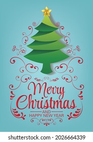 fondo vectorial de arte navideño