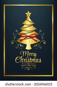 merry christmas art vector background