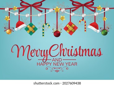 merry christmas art vector background