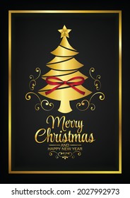 merry christmas art vector background