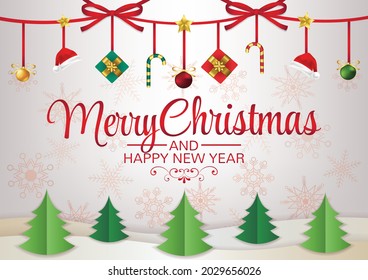 merry christmas art vector background