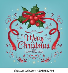 merry christmas art vector background