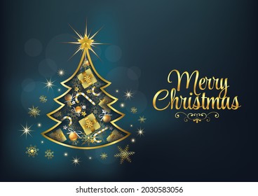 merry christmas art vector background