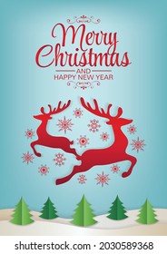merry christmas art vector background