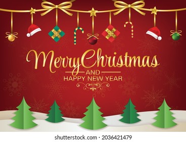 fondo vectorial de arte navideño