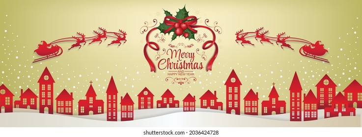 merry christmas art vector background