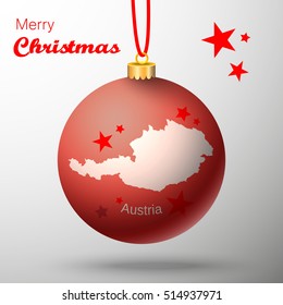 Merry Christmas Austria bauble