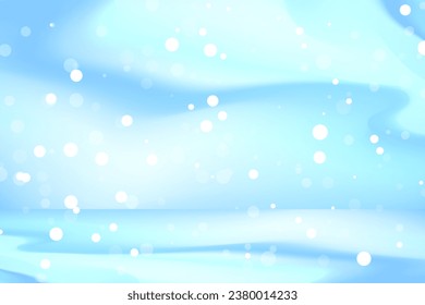 Merry Christmas Backdrop. Snowflake Pattern On Watercolor Texture Background. New Year. Celebration. Vector Illustration
