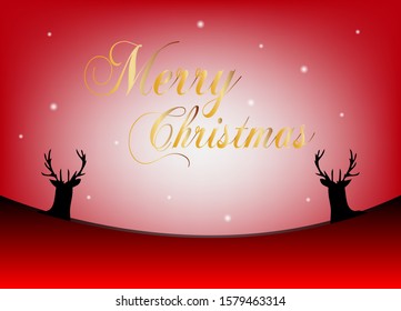 merry christmas background for 25 december with red color. vector illustration