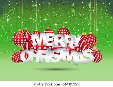 Merry Christmas background.