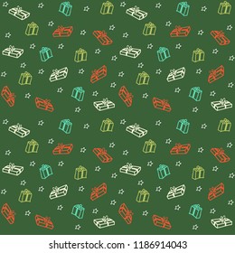 Merry Christmas background. Christmas background.Seamless pattern for winter and christmas theme. Vector illustration