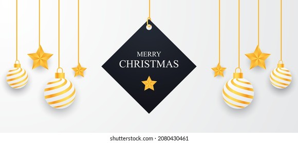 merry Christmas background banner design, decorative background banner design, Christmas background banner design, Christmas ball, star, gift box design, Christmas day, Annual Festival, Jesus Christ