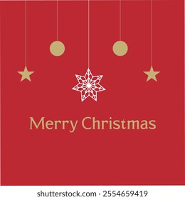 merry Christmas background banner poster design. abstract ball star Christmas element letter text isolated on black background. wish you happy merry Christmas festive décor. 