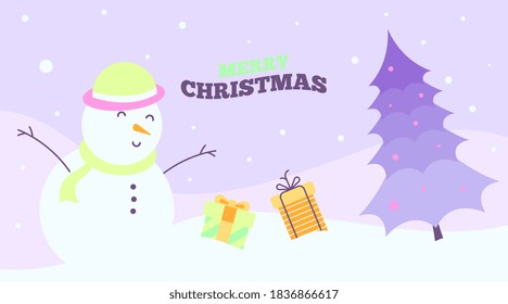 Merry Christmas Background Banner Vector. Christmas Holiday Backgroundillustration.