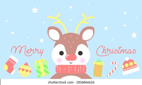 Merry Christmas Background Banner Vector. Christmas Holiday Backgroundillustration.