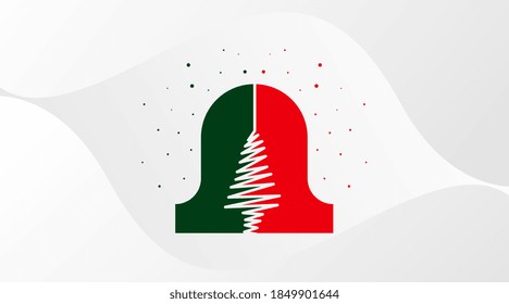 Fröhlicher Weihnachts-Hintergrund-Banner Vektor. Weihnachtsfeiertag-Hintergrund-Präsentation.