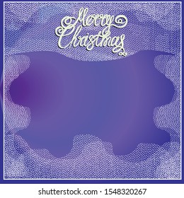 Merry Christmas background. Bright illustration with lettering and light effects. Vector illustration.