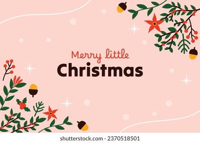 Merry Christmas background. December 25. Happy Christmas season Celebration. Christmas tree. Vector illustration for Poster, Banner, Greeting Card, Flyer, Invitation, Card, Cover, Template. gift box.