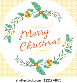 Merry Christmas Background with Christmas decorations