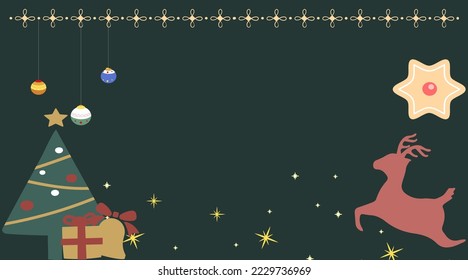 Merry Christmas Background decorative frame