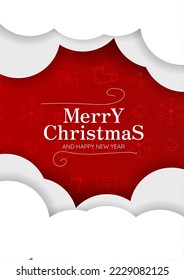 Merry Christmas Background, Design a happy new year greeting card and merry christmas in winter