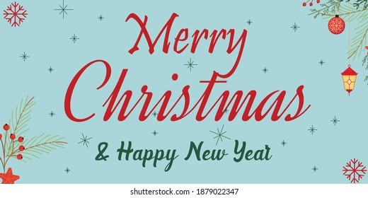 Merry Christmas Background design and new year