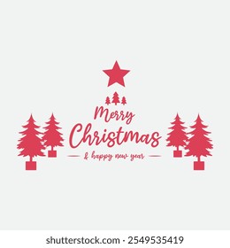 Merry Christmas background design templet