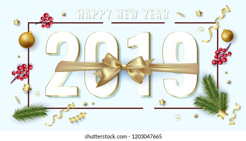 Merry Christmas background design. Vector logo, typography. Usable as banner, greeting card, gift package etc.