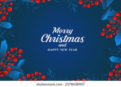 Merry Christmas Background Design Vector