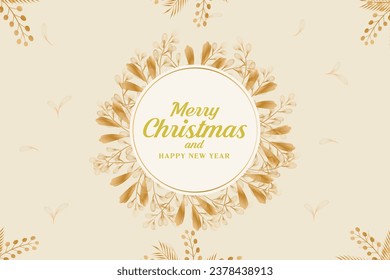 Merry Christmas Background Design Vector