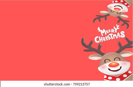 Merry Christmas background design of vector.