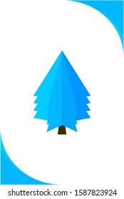 Merry Christmas Background Design in Winter for Theme or Wallpaper