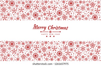 Merry Christmas background with element collection banner. star ,snowflakes. Vector illustration