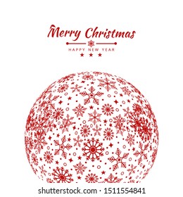 Merry Christmas background with element collection banner. star ,snowflakes. Vector illustration