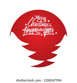 Merry Christmas background with christmas element. Red Background. christmas card design