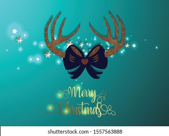 Merry Christmas background with christmas element. Red Background. Vector illustration