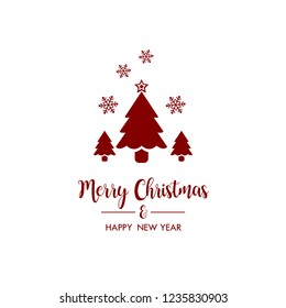 Merry Christmas background with christmas element. Background. Vector illustration