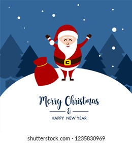 Merry Christmas background with christmas element. Background. Vector illustration