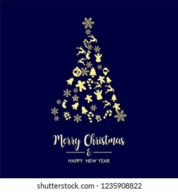 	
Merry Christmas background with christmas element. Background. Vector illustration