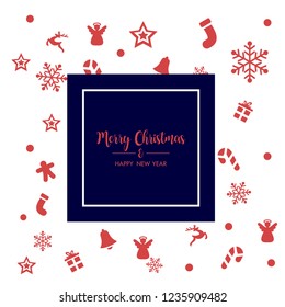 	
Merry Christmas background with christmas element. Background. Vector illustration