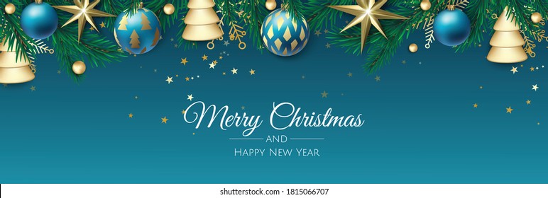 Merry Christmas background with christmas element. Vector illustration