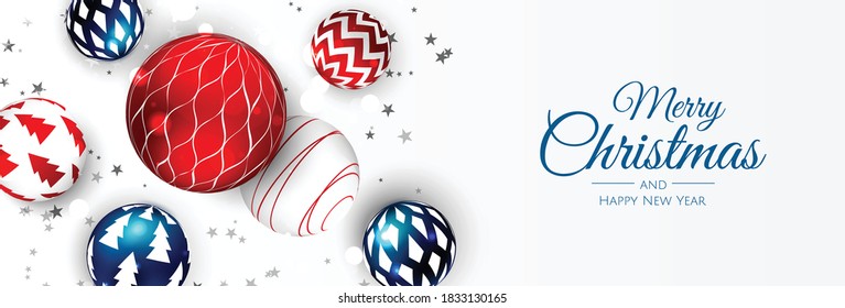Merry Christmas background with christmas element. Vector illustration