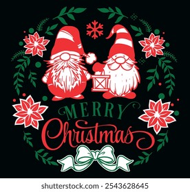 Merry Christmas background with christmas element. Vector illustration
