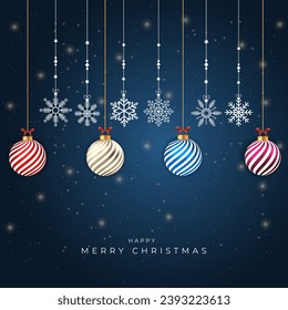 Merry Christmas background with Christmas elements for social media posts, banners, greeting cards, and web banners	