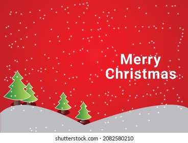 Merry christmas background Free Vector.
