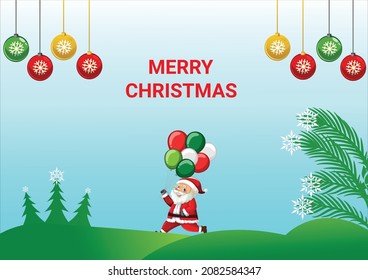 Merry christmas background Free Vector
