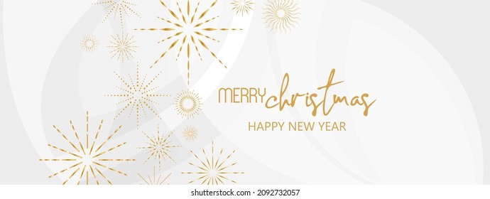 Merry christmas background with frozen snowflake